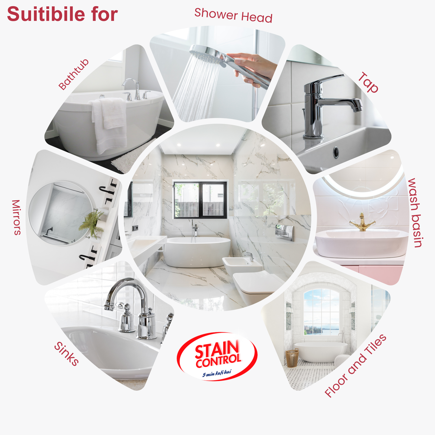 StainControl Tap Descaler Spray – Professional Hard Water Stain & Limescale Remover 500ml