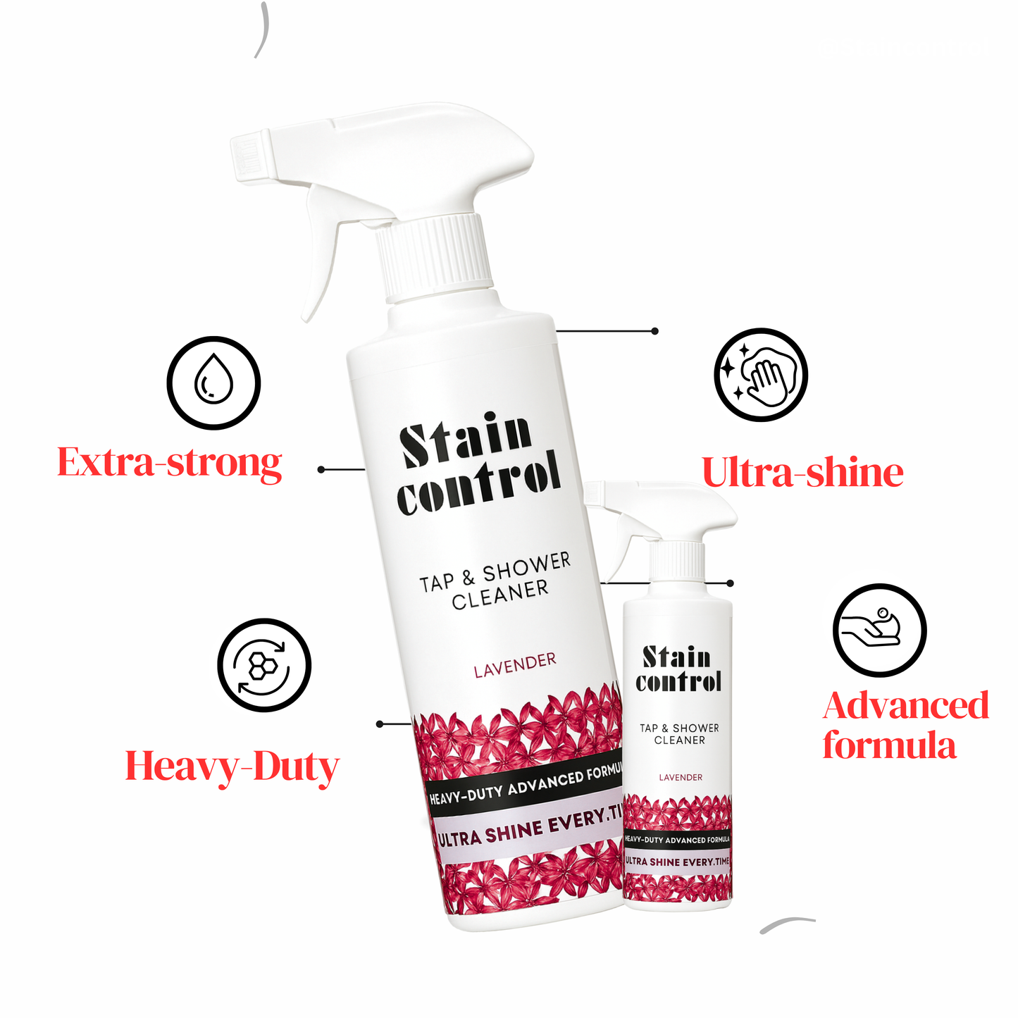 StainControl Tap Descaler Spray – Professional Hard Water Stain & Limescale Remover 500ml