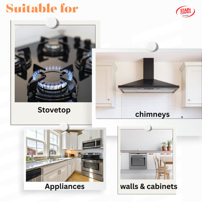 Kitchen Cleaner Oil & Grease Remover for Chimney, Gas Stove & Sink | 500ml