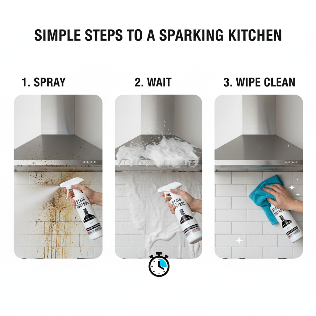 Staincontrol Chimney Cleaner Spray – Heavy Duty Grease & Oil Remover for Kitchen Chimneys & Exhaust Fans 500ml