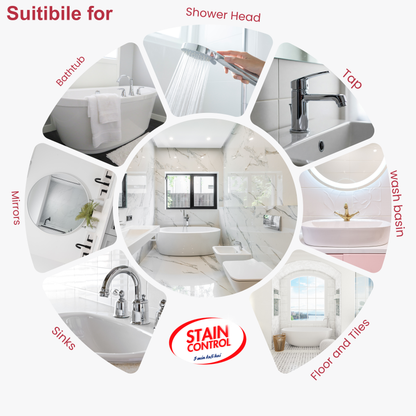 StainControl Tap Descaler Spray – Professional Hard Water Stain & Limescale Remover 500ml