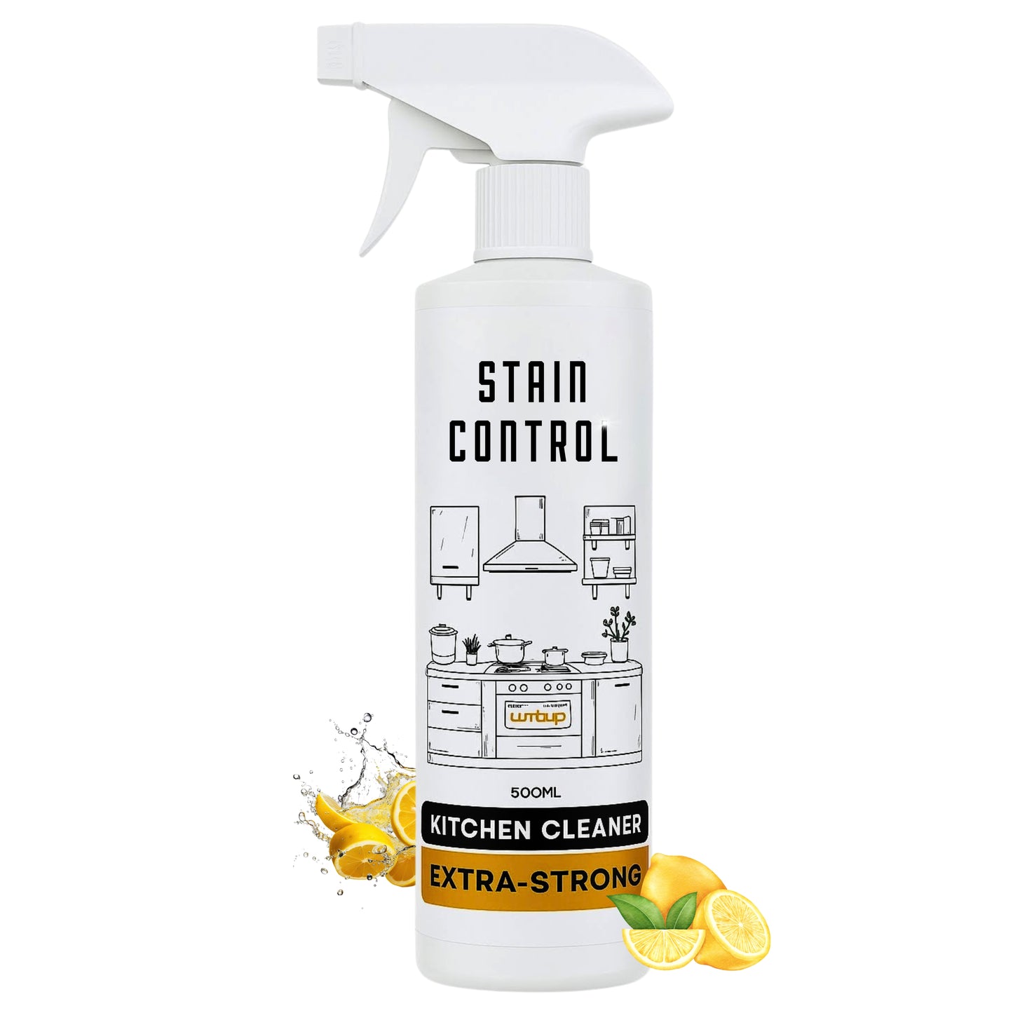 Kitchen Cleaner Oil & Grease Remover for Chimney, Gas Stove & Sink | 500ml